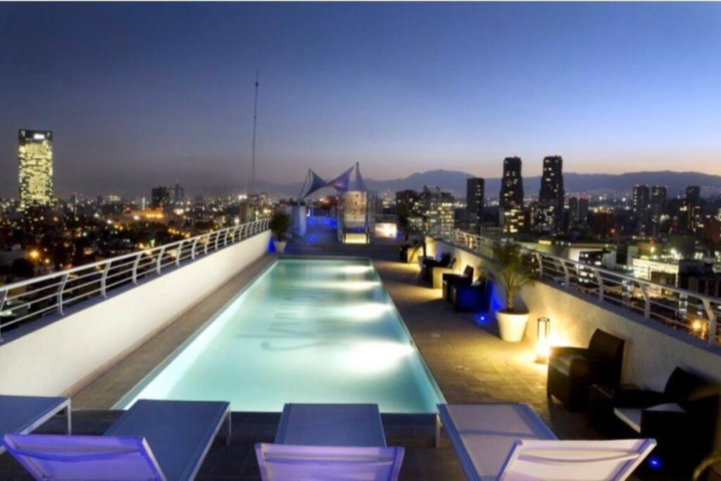 Polanco Pool Amazing View Gym Parking Apartment Kota Meksiko Bagian luar foto